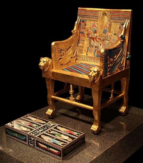 Tutankhamuns Throne Tutankamón Egipto Antiguo El Faraón Egipcio