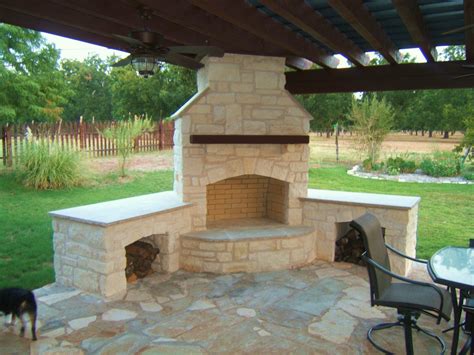 Outdoor Kitchen Designs With Fireplace Interior Design Styles