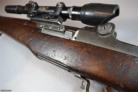 Springfield M1 C Garand Sniper Rifle M 82 Scope Griffin And Howe Numbered