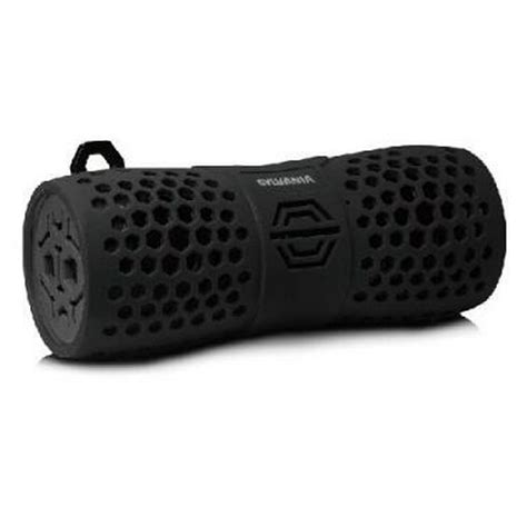 Sylvania Sp353 Water Resistant Rugged Bluetooth Speaker Blackgrey