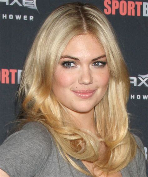 Kate Upton Long Straight Honey Blonde Hairstyle With Light Blonde