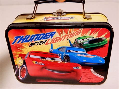 Disney Pixar Cars Thunder After Lightning Mcqueen Lunch Tin Box Company