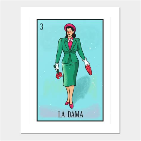Mexican Loteria 3 La Dama The Lady Loteria Posters And Art Prints Teepublic