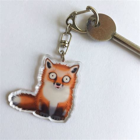 Fox Keychain Keychain Zipper Charms Small Ts