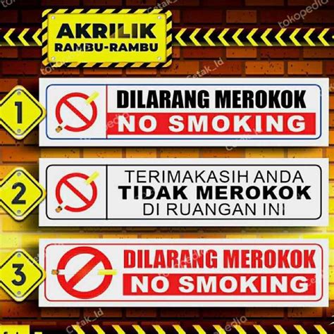 Jual Rambu Rambu Dilarang Merokok Akrilik Mm Di Seller Cetak Id Kapuk Kota Jakarta Barat