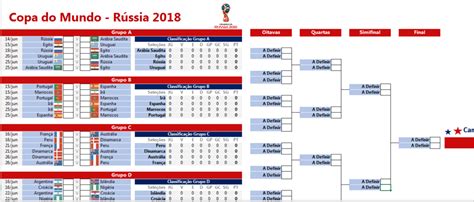 tabela da copa do mundo 2018 em excel excel easy