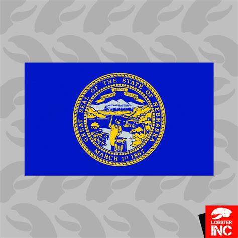 Nebraska Flag Sticker Self Adhesive Vinyl State Nebraskan Ne Etsy
