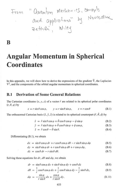 SOLUTION: Angular momentum in spherical coordinates - Studypool