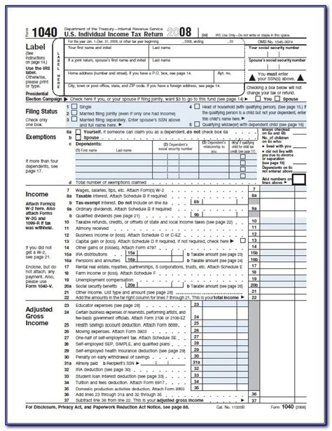 2018 Federal Tax Form 1040 Schedule B Tax Walls