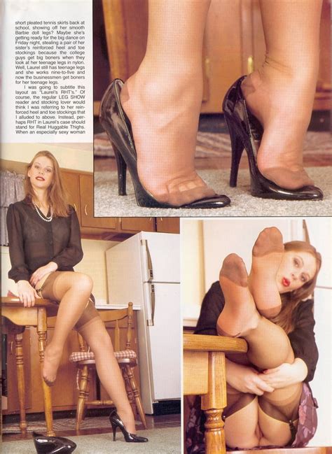Leg Show Magazine Girdle And Tan Stockings 7 Pics Xhamster