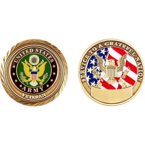 Challenge Coin Us Army Veteran Coin Coins And Cases Food And Ts