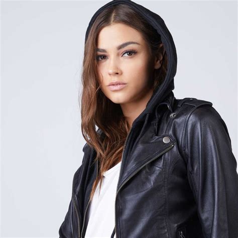 hooded leather jacket in black in 2020 leather jacket with hood womens leather jacket outfit