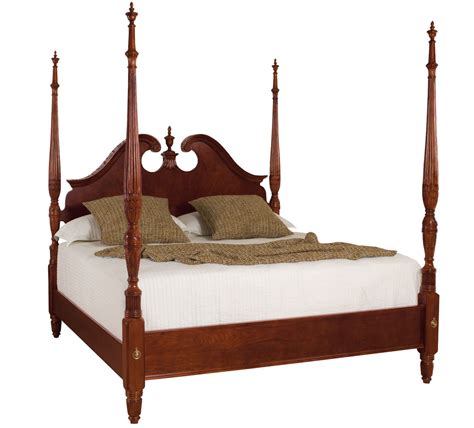 American Drew Cherry Grove 791 378r Pediment Poster King Bed Complet Bayview Furniture