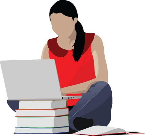 Download High Quality Studying Clipart Focused Student Transparent Png