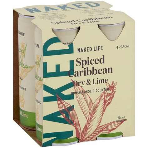 Calories In Naked Life Non Alcoholic Spiced Caribbean Dry Lime Calorie Counter Australia