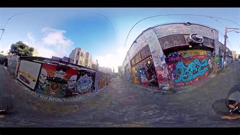 Mural Graffiti Clarion Alley San Francisco Gopro 360 Spherical Vr