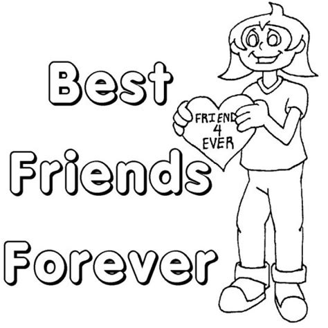 Coloring Pages Best Friends Forever Warehouse Of Ideas