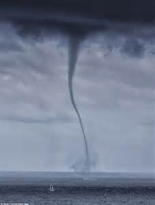Yacht In Sydney Is Forced To Flee For Safety After A Waterspout Rises