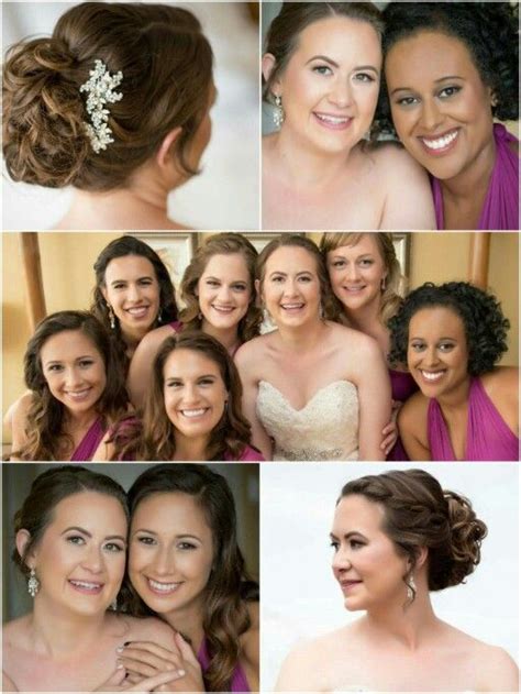 Natural Bridal Makeup And Bridesmaids Makeup Bridal Updo And