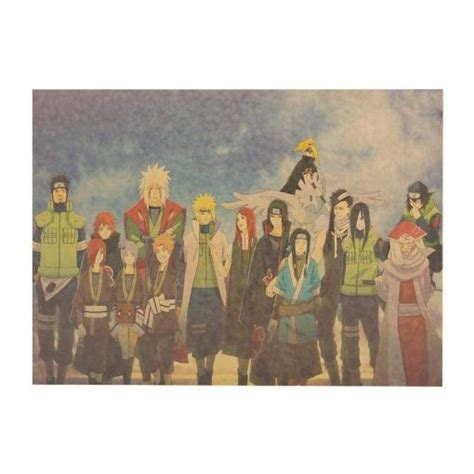 Naruto Dead Characters Poster Naruto Merch