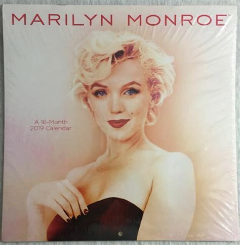 Marilyn Monroe 2019 16 Month Wall Calendar 12 X 24” For Sale Online Ebay