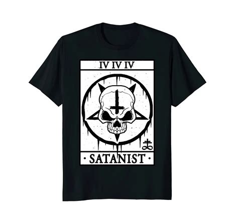 Satanist Tarot Card Tshirt Tarot Shirt Satanic T Shirt Print T Shirts