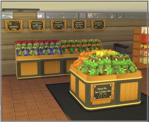 My Sims 4 Blog Ts2 Decorative Grocery Store Objects Conversion By