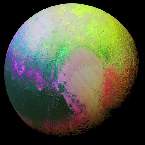 Pluto New Image Reveals Dwarf Planet In Colourful Detail Ibtimes Uk