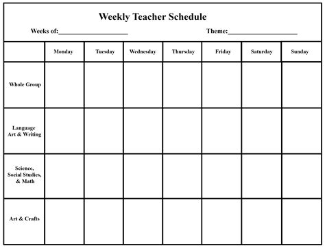 4 week planner template word free calendar template