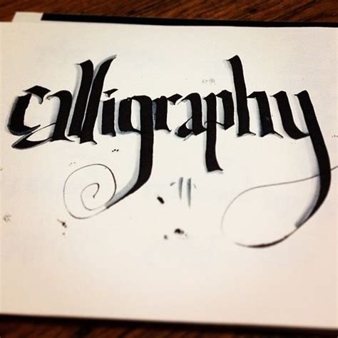 Title Shadow Calligraphy Created 2014 Sflettering Callig Flickr