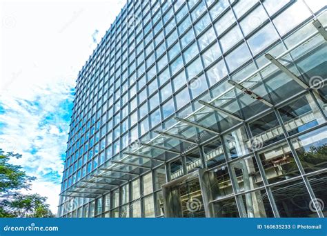 Glass Wall Of Modern Commercial Building Stock Image Image Of Company