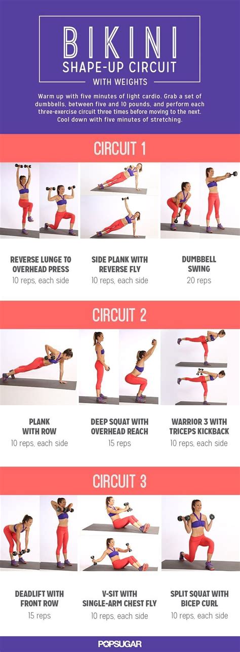 Popsugar Bikini Workout Circuit Workout Fitness Body
