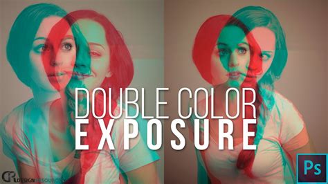 Double Color Exposure — Photoshop Tutorial Infographie