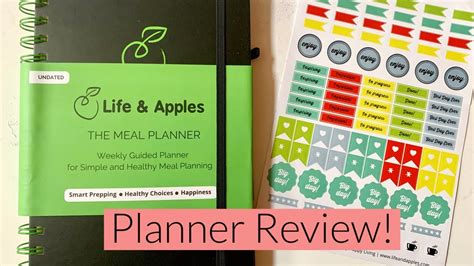 New Meal Planner Life Apples Walkthrough Honest Review Youtube