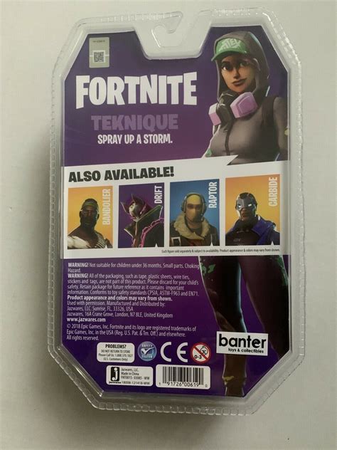 Fortnite Teknique Solo Mode 4 Figure Pack By Jazwares Collectible Toy