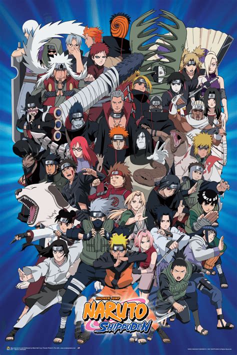 Naruto Characters Poster 24in X 36in In 2021 Anime Naruto Anime