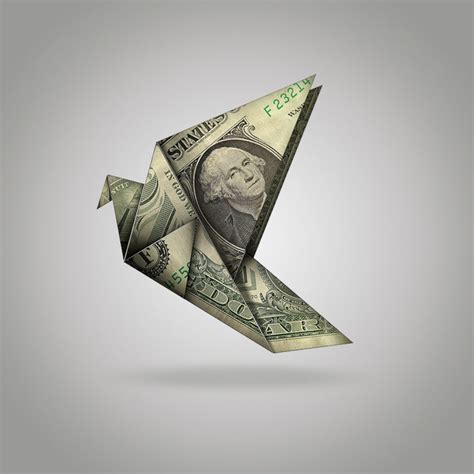 How To Create Origami Birds Using One Dollar Bills In Adobe Photoshop
