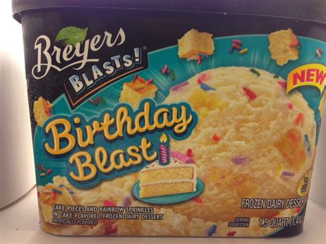 Crazy Food Dude Review Breyers Blasts Birthday Blast Frozen Dairy