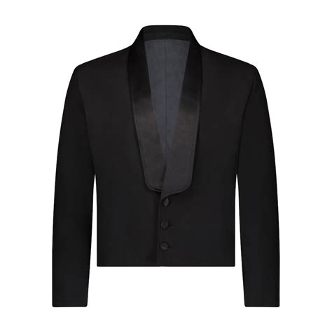 Neil Allyn Comfort Poly Mens Black 3 Button Eton Jacket