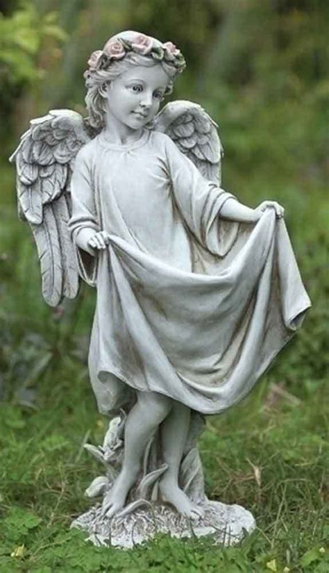 Josephs Studio Angel Child Bird Feeder Garden Yard Statue Angel