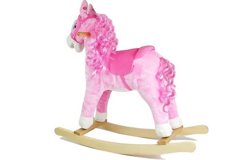 Rocking Horse 74cm Pink Toys Rocking Horses