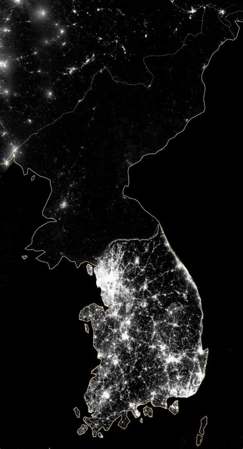 Therefore, it is critical for north korea to appear irrational. South Korea vs North Korea At Night (With images) | North ...