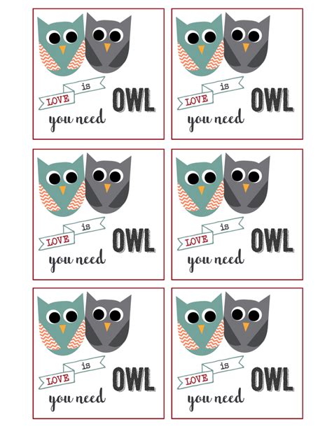 Free Printable Owl Valentine Cards Printable Form Templates And Letter