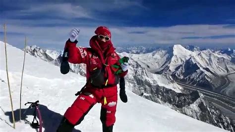 Alex Gavan On The Summit Of Broad Peak 8047m July 23 2014 Youtube