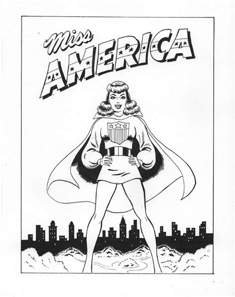 miss america comics 1 recreation ink stage in greg moutafis s greg moutafis work in