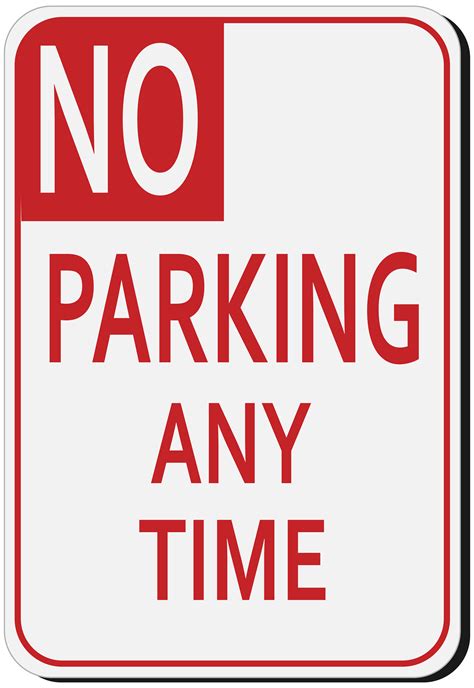 No Parking Signs Printable