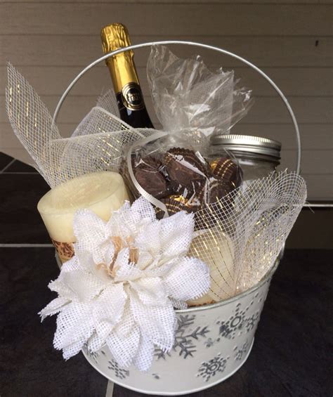 Bridal Gift Basket Champagne Chocolates And Candles Coffee Gift