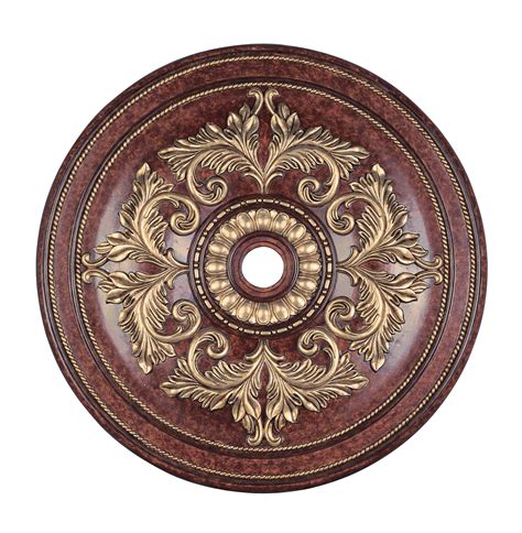 A ceiling medallion is an ornamental decorative feature, usually round in shape, that is used to choosing the right ceiling medallion for your room involves considering both the size proportions and. Livex Lighting Ceiling Medallion Verona Bronze with Aged ...