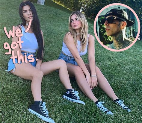 Kourtney Kardashian And Addison Rae Twin On Tiktok To Lip Sync Travis