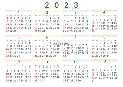 2023年カレンダー Jword サーチ